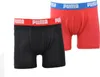 2er Pack PUMA Basic Boxershorts Jungen red/black 134-140 Produktbild-Vorschau 5