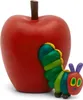 A toy caterpillar is shown emerging from a red apple. Produktbild-Vorschau