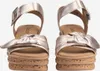 Gabor 44.653.62, Sandaletten in Beige, metallik/ Roségold Produktbild-Vorschau 4