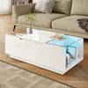 MODFU Table Basse Rectangulaire avec Éclairage LED et 2 Voir les images du produit 3