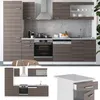 Küchenzeile Vicco R-Line Edelgrau/Weiß 300 cm , AP Produktbild-Vorschau 4