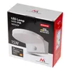 The image shows the retail packaging of an LED lamp with a PIR sensor. Voir les images du produit