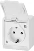 Presa singola ermetica bianca HERMES 0324-02 ELEKTRO-PLAST Anteprima dell’immagine prodotto 2