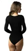 Alkato Damen Langarm Body Baumwolle Bodysuit mit Produktbild-Vorschau 3