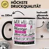 Karatesportlerin Tasse Geschenk Spruch Wer Will Schon Produktbild-Vorschau 3