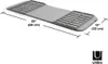 A gray shoe drying mat with dimensions indicated. Náhled obrázku produktu