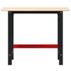 vidaXL Banco da lavoro 100x60x81,5 cm in legno massiccio di Anteprima dell’immagine prodotto 4
