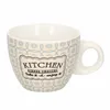 2er Retro Kitchen Espressotasse Untertasse Creme-Blau Lungo Produktbild-Vorschau 2