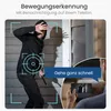 A security camera detecting a person attempting to break in, with a notification shown on a smartphone. Produktbild-Vorschau
