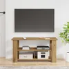 Support TV vidaXL, 100 x 40 x 50 cm, finition chêne Voir les images du produit 4