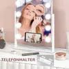 HOMCOM Hollywood Spiegel mit Beleuchtung, Schminkspiegel Produktbild-Vorschau 4