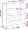 vidaXL Bancone da reception rovere Sonoma 100 x 50 x 103,5 Anteprima dell’immagine prodotto 8