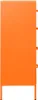 A side view of an orange metal dresser. Anteprima dell’immagine prodotto