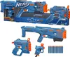 A collage of Nerf Elite 2.0 blasters and darts, with packaging shown at the top. Anteprima dell’immagine prodotto