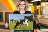 MuchoWow® Laptop Aufkleber Sticker Cover Kuh - Gras - Tiere Produktbild-Vorschau 5
