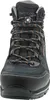 A close-up, front view of a black hiking boot. Voir les images du produit