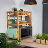 Étagère pour micro-ondes Relaxdays, H x l x P : 67 x 61 x Voir les images du produit 2