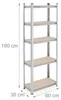 Lot de 2 étagères robustes Relaxdays, H x l x P : 180 x 60 Voir les images du produit 4