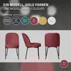 ML-Design set di 6 sedie da sala da pranzo in poliestere Anteprima dell’immagine prodotto 6