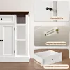 OYAJIA Badkommode Badezimmerschrank mit Schublade & Produktbild-Vorschau 3
