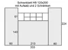 Schrankbett horizontal HB 120x200 mit 2 Schränken und Produktbild-Vorschau 6