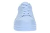 A front view of a white platform sneaker against a white background. Produktbild-Vorschau