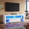 SONNI TV-Schrank Weiß Hochglanz 140 x 39 x 30cm Produktbild-Vorschau 1