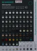 A display board showing color samples of Ramsauer 450 Sanitär sealant. Produktbild-Vorschau