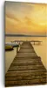Bild auf Leinwand - Leinwandbild - See Brücke - 55x100cm - Produktbild-Vorschau 1