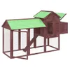 vidaXL Hühnerstall Mokka 193x65x117 cm Massivholz Kiefer -  Produktbild-Vorschau 5