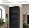 Bibliothèque Lexi 5 étagères - noir Voir les images du produit 4
