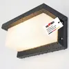 Grafner Aluminium Wandlampe anthrazit, IP44, E27 Fassung, Produktbild-Vorschau 1