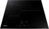A black induction cooktop shown from a slightly elevated diagonal angle. Anteprima dell’immagine prodotto