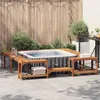 vidaXL Whirlpool-Umrandung Braun 255 x 255 x 55,5 cm Produktbild-Vorschau 2
