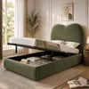 Flieks hydraulisch verstelbaar bed met stoffen bekleding, Productafbeelding-voorbeeld 1