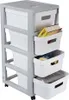 Curver Infinity Rack su ruote 4X11L Grigio/Bianco Anteprima dell’immagine prodotto 3