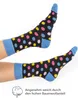 OCERA 10 Paar Damen Socken mit buntem Pünktchen-Muster - Produktbild-Vorschau 2