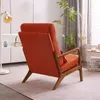Fauteuil de salon, fauteuil avec accoudoirs, dossier haut, Voir les images du produit 6