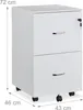 Relaxdays Rollcontainer, 2 Schubladen mit Hängeregister, Produktbild-Vorschau 4