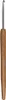 A close-up studio shot of a crochet hook with a wooden handle. Produktbild-Vorschau