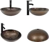 Umývadlo Puluomis, skleněné, nástěnné, kulaté, rozměry Náhled obrázku produktu 2