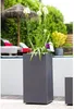 Pot Carre Haut Gris Anthracite Graphit 31 Litres - Eda Voir les images du produit 2