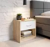 Nachttisch Nachtkonsole Nako Nachtkommode "Bettine I" Eiche Produktbild-Vorschau 2
