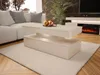A modern living room with a couch, coffee table, and fireplace. Náhled obrázku produktu