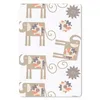 MuchoWow® Mauspad Mousepad Blumen - Elefant - Muster 18x27 Produktbild-Vorschau 1