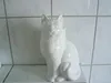WC-Bürstengarnitur aus Keramik in Form einer Katze weiß Produktbild-Vorschau 1