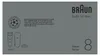 Braun Series 8 8617s, Folienschaber, Grau, Tasten, LED, Produktbild-Vorschau 8
