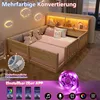 Flachbett, Gitterbett, 140 x 200 cm, Kinderbett mit Gitter, Produktbild-Vorschau 9