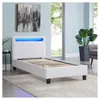 Polsterbett MANDALAY mit LED Beleuchtung Einzelbett Produktbild-Vorschau 1