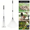 Verstellbarer teleskopischer Gartenrechen, ausziehbarer Produktbild-Vorschau 1
